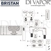 Bristan Vertico Bath Shower Mixer Spares